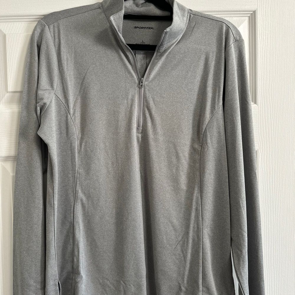 Sport-Tek Heather Gray Women's Pullover
